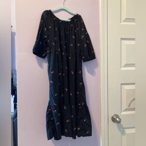 Old Navy girls XL, balloon sleeve midi dress with floral print